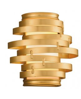 Corbett 225-11 Vertigo 10 Inch Gold Leaf LED Wall Light